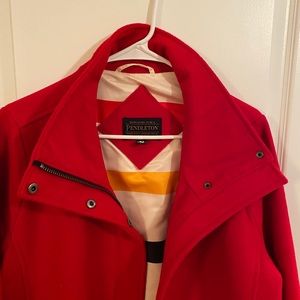Pendleton red wool coat with beautiful lining